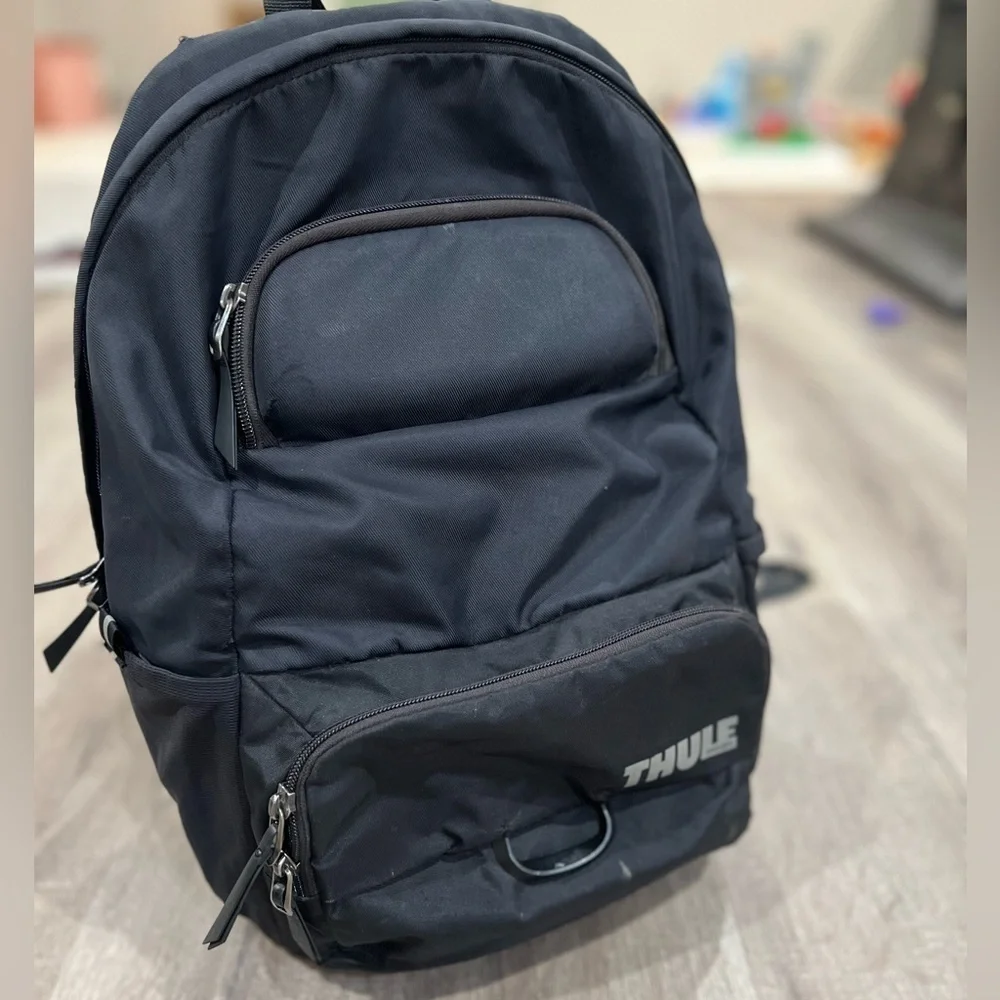 THULE 21L Departer Black Tactical Backpack Pouches and Protected Compartments